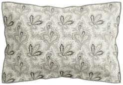 V&A Cotton 200 TC Aarya Indian Paisley Pillowcase - White