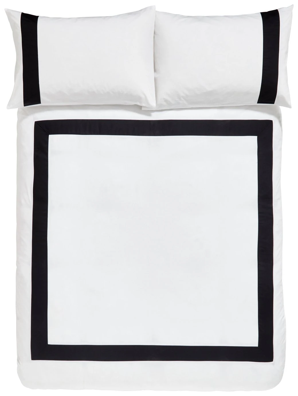 Bianca Cotton 180 TC Tailored Black Bedding Set - Double 4 Bianca Cotton 180 TC Tailored Black Bedding Set - Double - Image 2