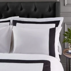 Bianca Cotton 180 TC Tailored Black Bedding Set - Double 8 Bianca Cotton 180 TC Tailored Black Bedding Set - Double -Bedding Promotion Store 3080292 R Z003A