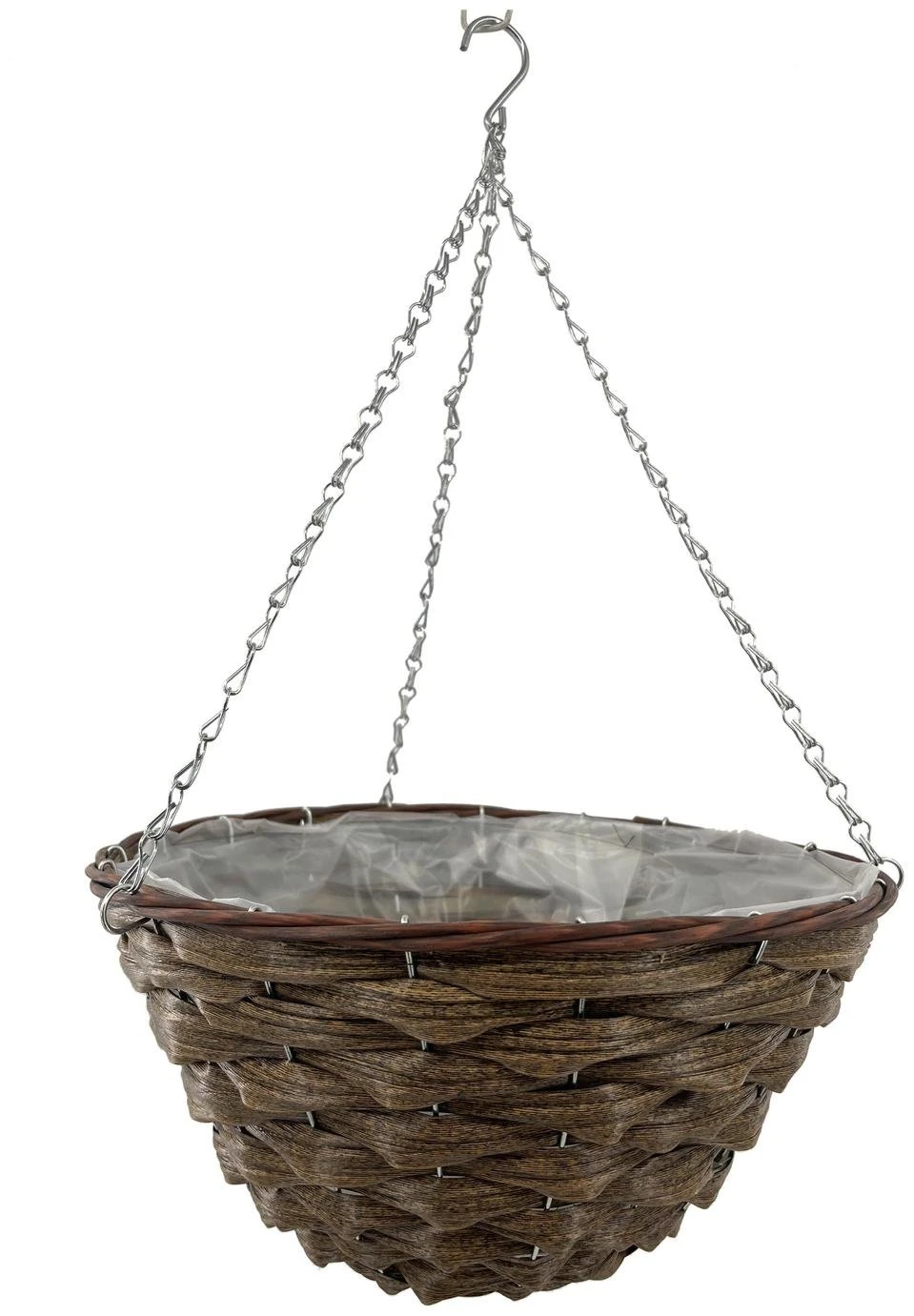 Terrastyle 35cm Rattan Hazel Hanging Basket 3 Terrastyle 35cm Rattan Hazel Hanging Basket
