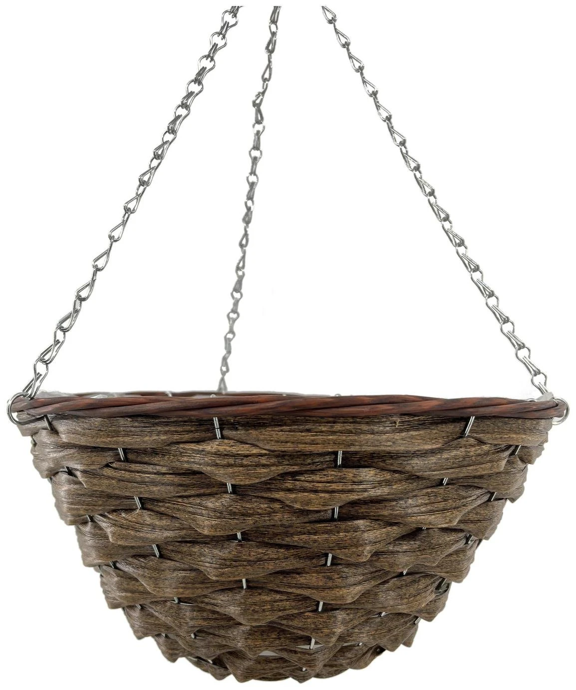 Terrastyle 35cm Rattan Hazel Hanging Basket 4 Terrastyle 35cm Rattan Hazel Hanging Basket - Image 2