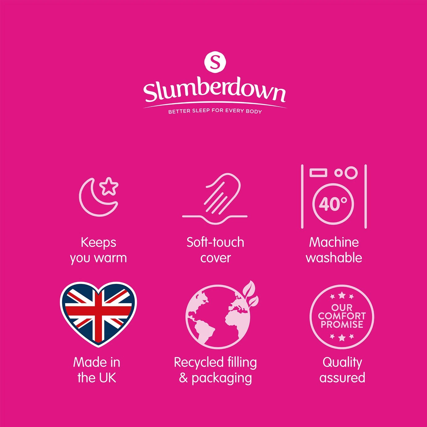 Slumberdown Soft And Huggable 13.5 Tog Duvet - Single 12 Slumberdown Soft And Huggable 13.5 Tog Duvet - Single - Image 10