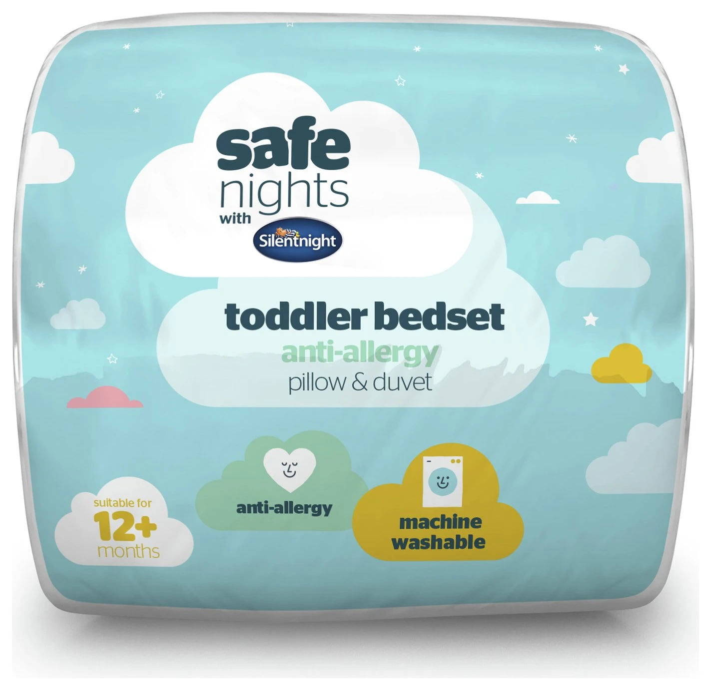 Silentnight Safe Nights Anti Allergy Duvet & Pillow -Cot Bed 3 Silentnight Safe Nights Anti Allergy Duvet & Pillow -Cot Bed