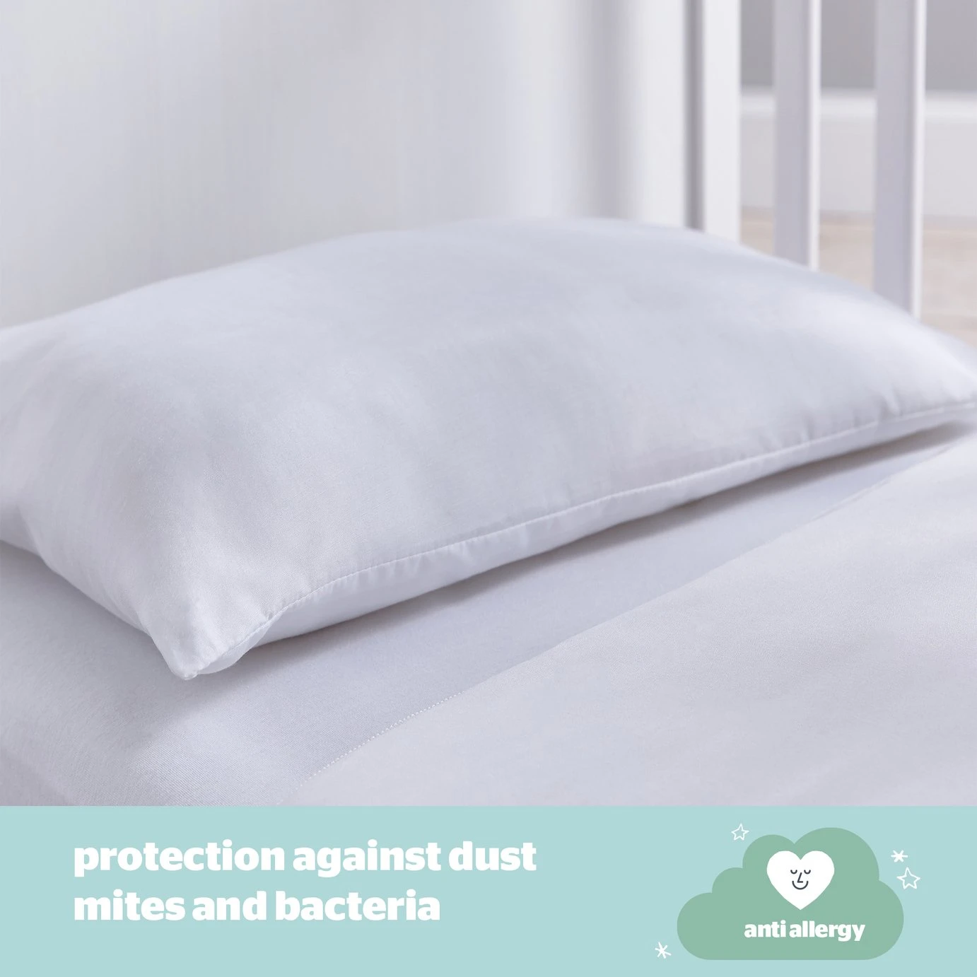 Silentnight Safe Nights Anti Allergy Duvet & Pillow -Cot Bed 4 Silentnight Safe Nights Anti Allergy Duvet & Pillow -Cot Bed - Image 2