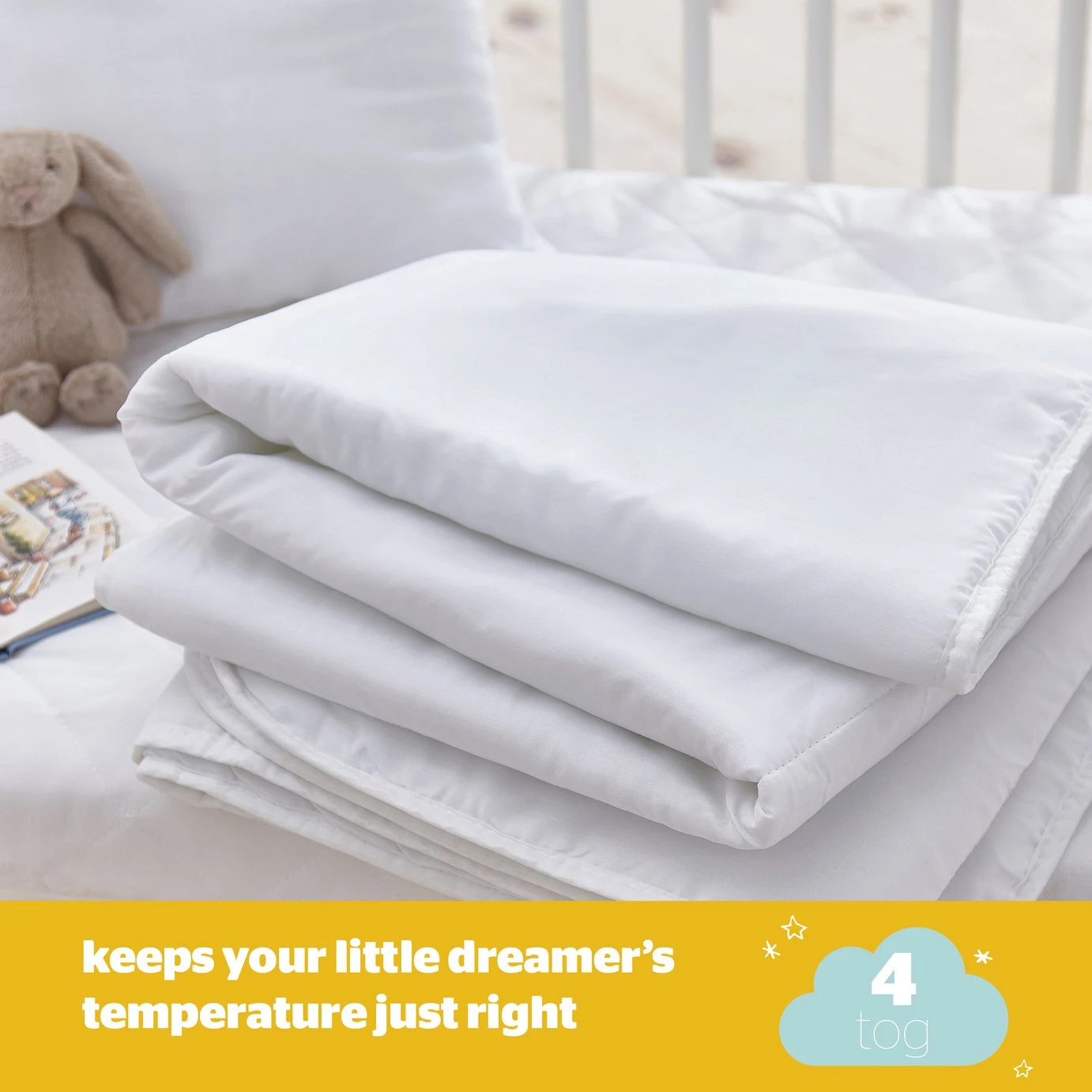 Silentnight Safe Nights Anti Allergy Duvet & Pillow -Cot Bed 7 Silentnight Safe Nights Anti Allergy Duvet & Pillow -Cot Bed - Image 5