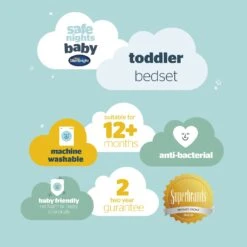 Silentnight Safe Nights Anti Allergy Duvet & Pillow -Cot Bed 20 Silentnight Safe Nights Anti Allergy Duvet & Pillow -Cot Bed -Bedding Promotion Store 3112012 R Z009A