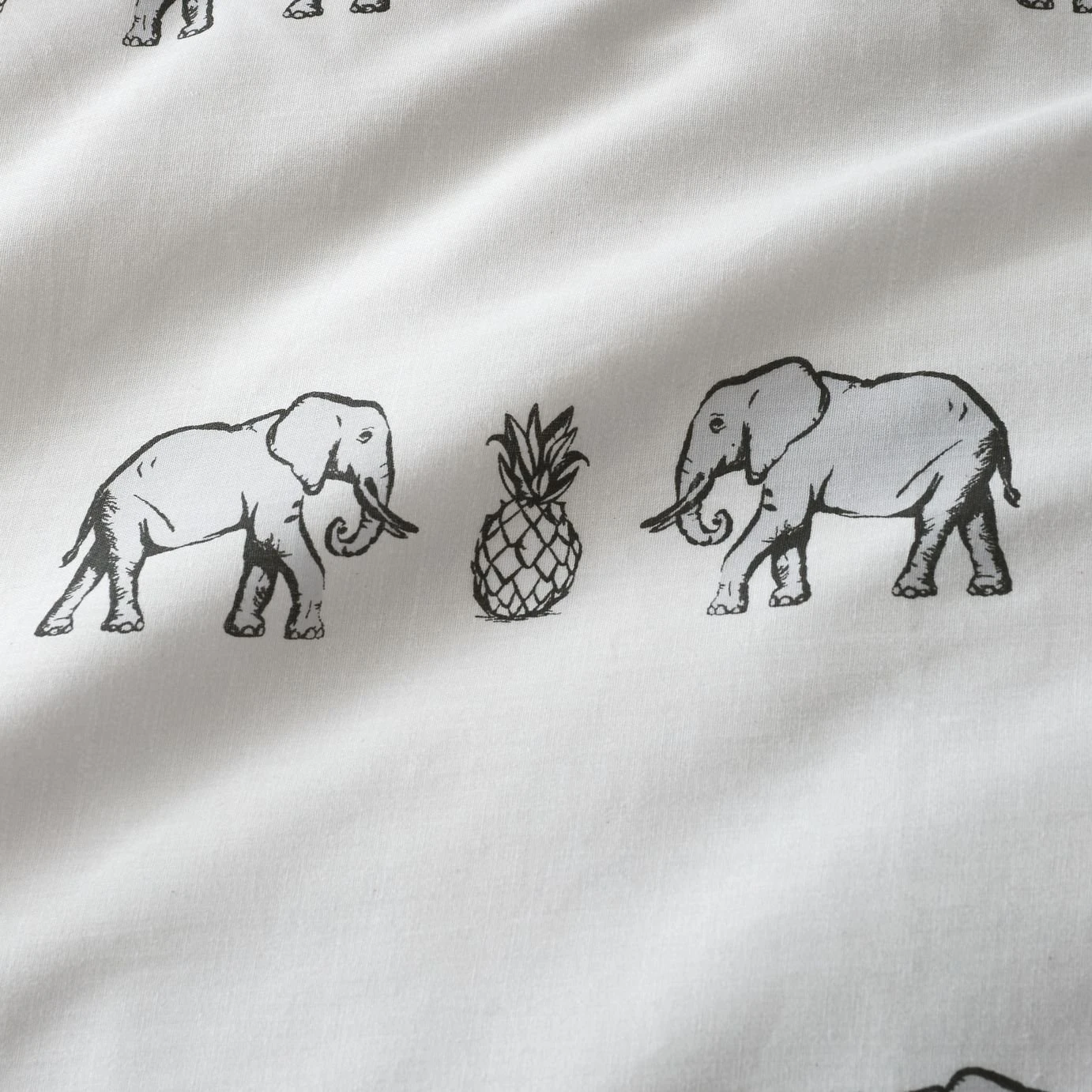Pineapple Elephant Tembo Natural Bedding Set - King 4 Pineapple Elephant Tembo Natural Bedding Set - King - Image 2