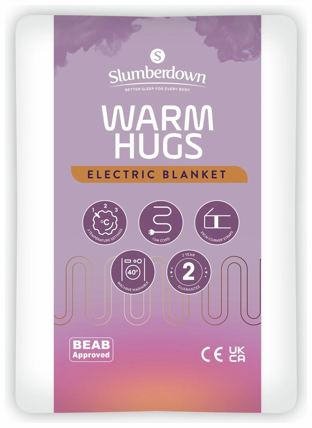 Slumberdown Warm Hugs Electric Blanket - Small Single 3 Slumberdown Warm Hugs Electric Blanket - Small Single