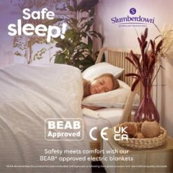 Slumberdown Warm Hugs Electric Blanket - Small Single 20 Slumberdown Warm Hugs Electric Blanket - Small Single -Bedding Promotion Store 3133259 R Z008A