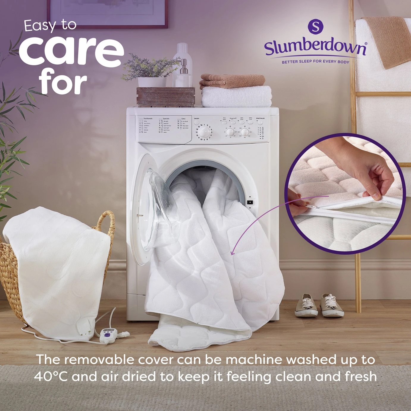 Slumberdown Warm Hugs Electric Blanket - Small Single 11 Slumberdown Warm Hugs Electric Blanket - Small Single - Image 9