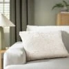 Habitat Faux Shearling Cushion - Oatmeal - 60X40cm