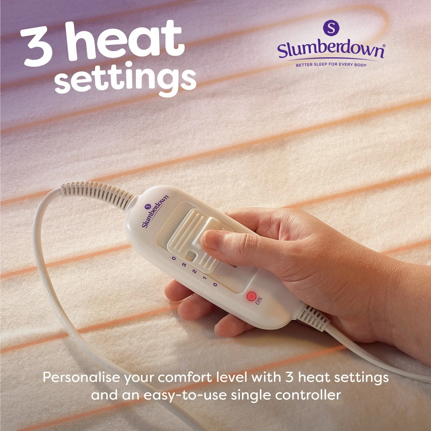 Slumberdown Warm Hugs Electric Blanket - Small Double 6 Slumberdown Warm Hugs Electric Blanket - Small Double - Image 4