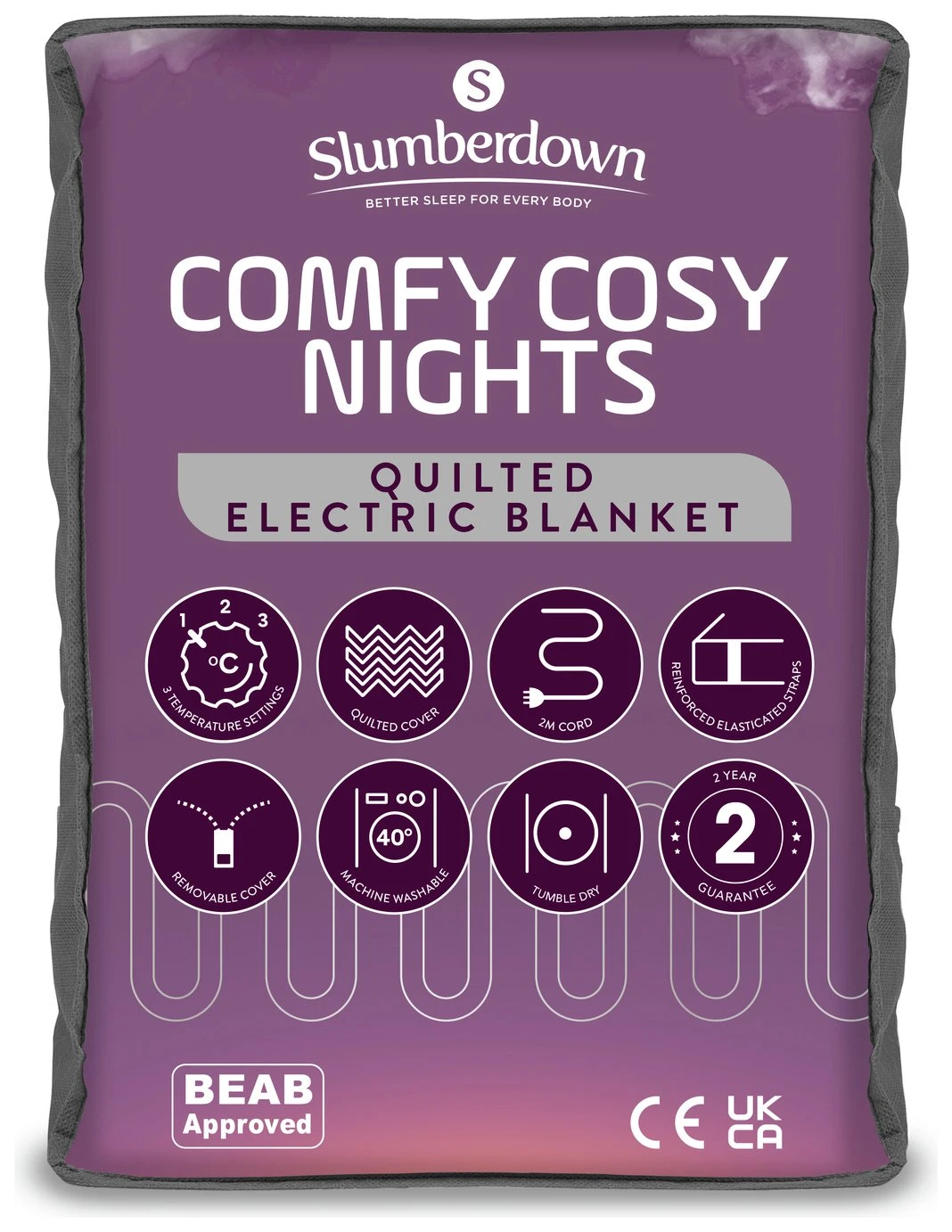 Slumberdown Comfy Cosy Nights Electric Blanket - Single 3 Slumberdown Comfy Cosy Nights Electric Blanket - Single