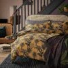 Habitat Palm Floral Print Mustard Bedding Set - Single 2 Habitat Palm Floral Print Mustard Bedding Set - Single -Bedding Promotion Store 3344457 R Z001C