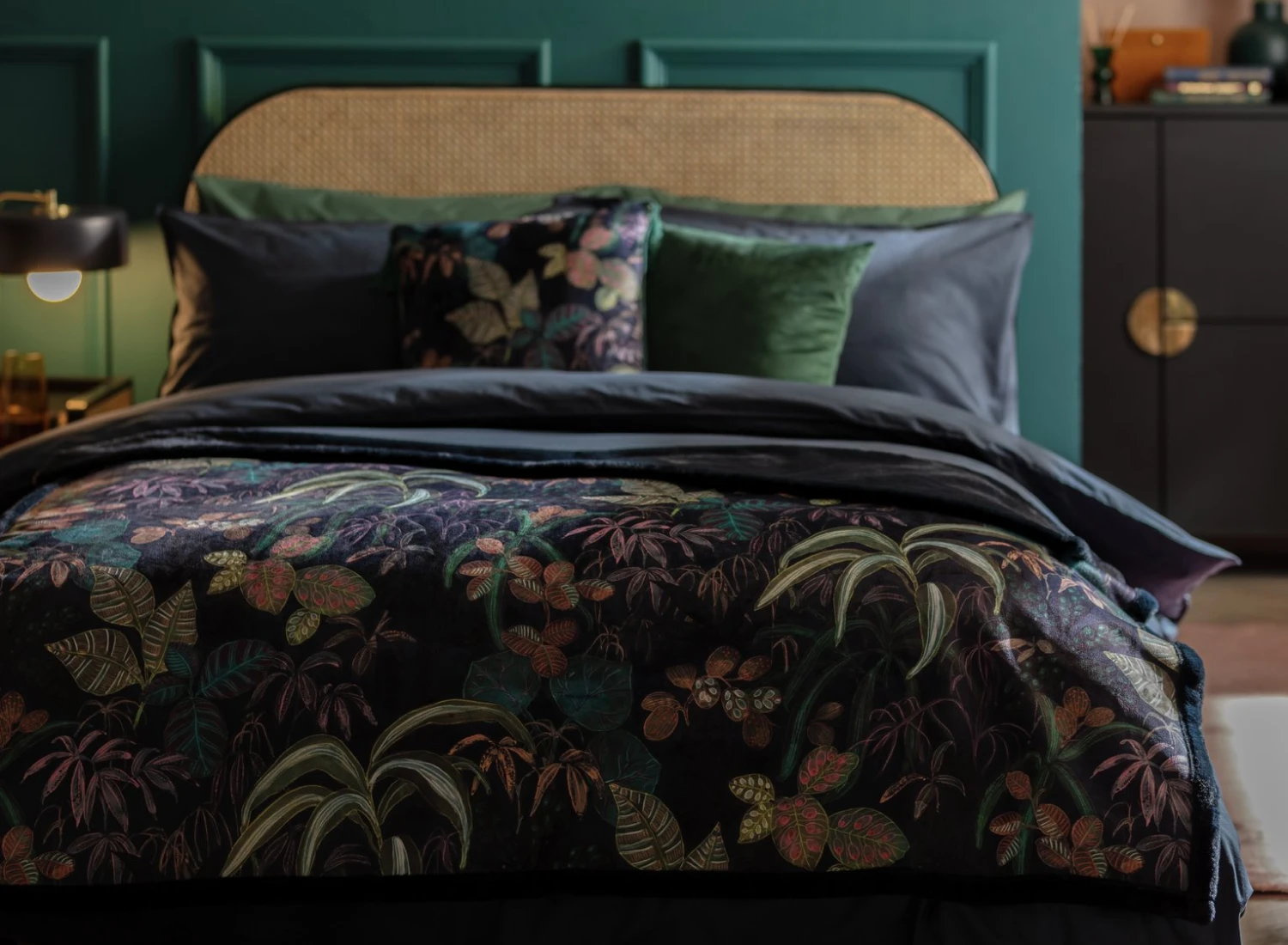 Habitat Botanical Faux Fur Throw - Multi - 125x150cm 4 Habitat Botanical Faux Fur Throw - Multi - 125x150cm - Image 2