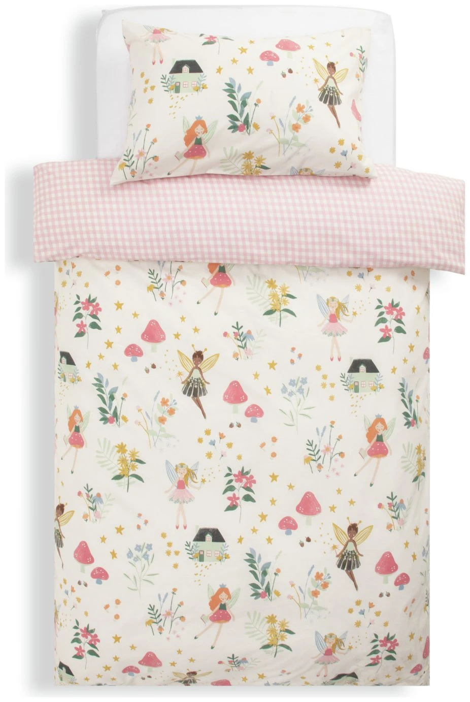Habitat Glowing Fairies Pink Kids Bedding Set - Toddler 5 Habitat Glowing Fairies Pink Kids Bedding Set - Toddler - Image 3