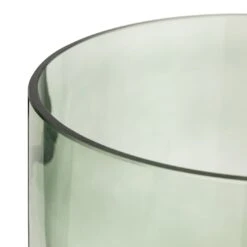 Habitat Medium Glass Hurricane Lantern - Green -Bedding Promotion Store 4090865 R Z003A