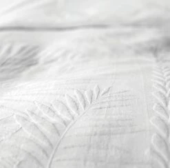 Habitat Cotton 180TC Leaf Matelasse White Bedding - Double -Bedding Promotion Store 4096429 R Z005A