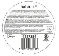 Habitat Metal Cut Large Candle - Rose Saffron & Amber 7 Habitat Metal Cut Large Candle - Rose Saffron & Amber -Bedding Promotion Store 4337384 R Z011A