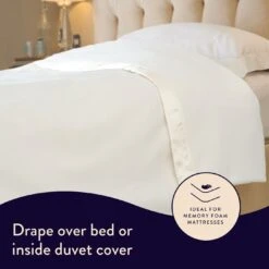 Dreamland Ivory Supersoft Dual Control Overblanket-King 19 Dreamland Ivory Supersoft Dual Control Overblanket-King -Bedding Promotion Store 4463973 R Z006A