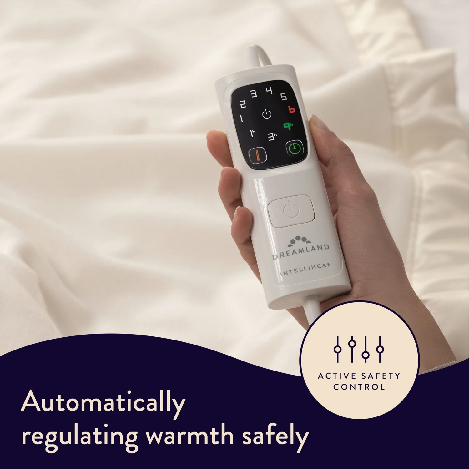 Dreamland Ivory Supersoft Dual Control Overblanket-King 14 Dreamland Ivory Supersoft Dual Control Overblanket-King - Image 12