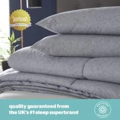 Silentnight Coverless 10.5Tog Grey Duvet & Pillowcase-Single 17 Silentnight Coverless 10.5Tog Grey Duvet & Pillowcase-Single -Bedding Promotion Store 4468624 R Z006A
