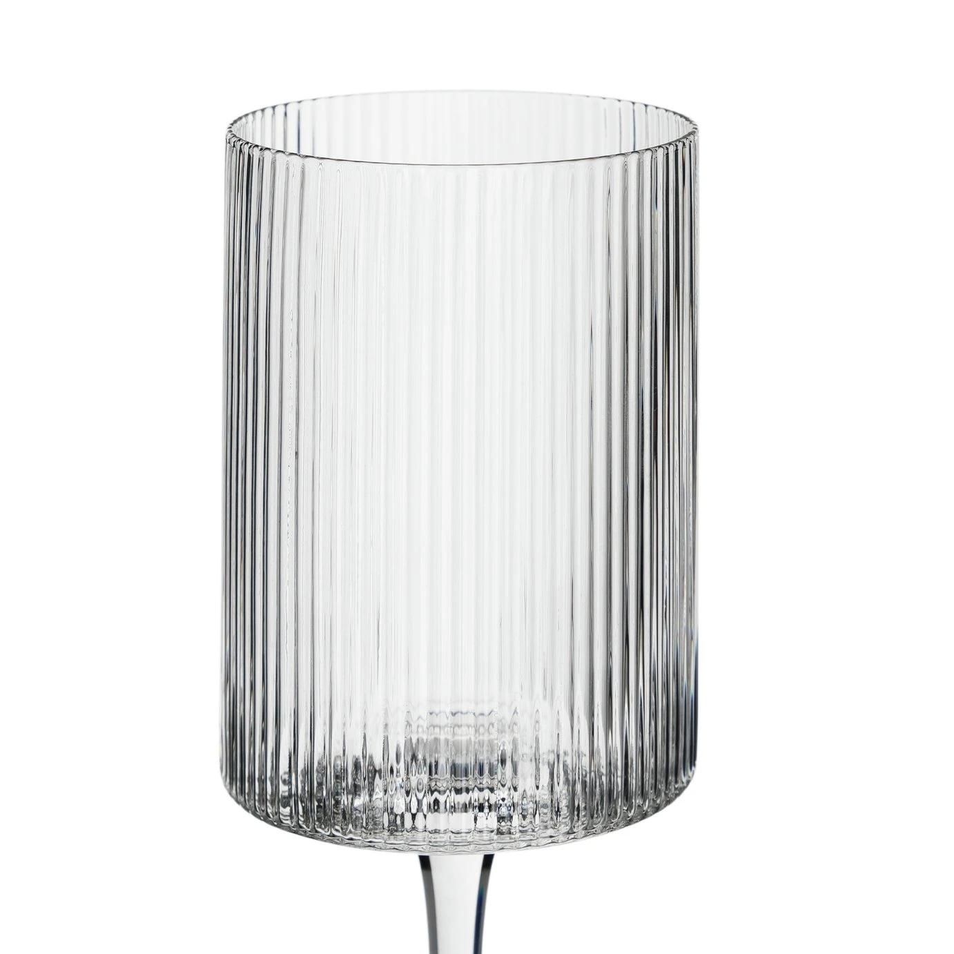 Habitat Ribbed Set Of 4 Wine Glasses 6 Habitat Ribbed Set Of 4 Wine Glasses - Image 4