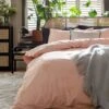 Habitat Embroidered Palm Pink Bedding Set - Single 2 Habitat Embroidered Palm Pink Bedding Set - Single -Bedding Promotion Store 4529556 R Z001C