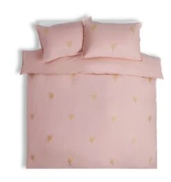 Habitat Embroidered Palm Pink Bedding Set - Single -Bedding Promotion Store 4529556 R Z002A
