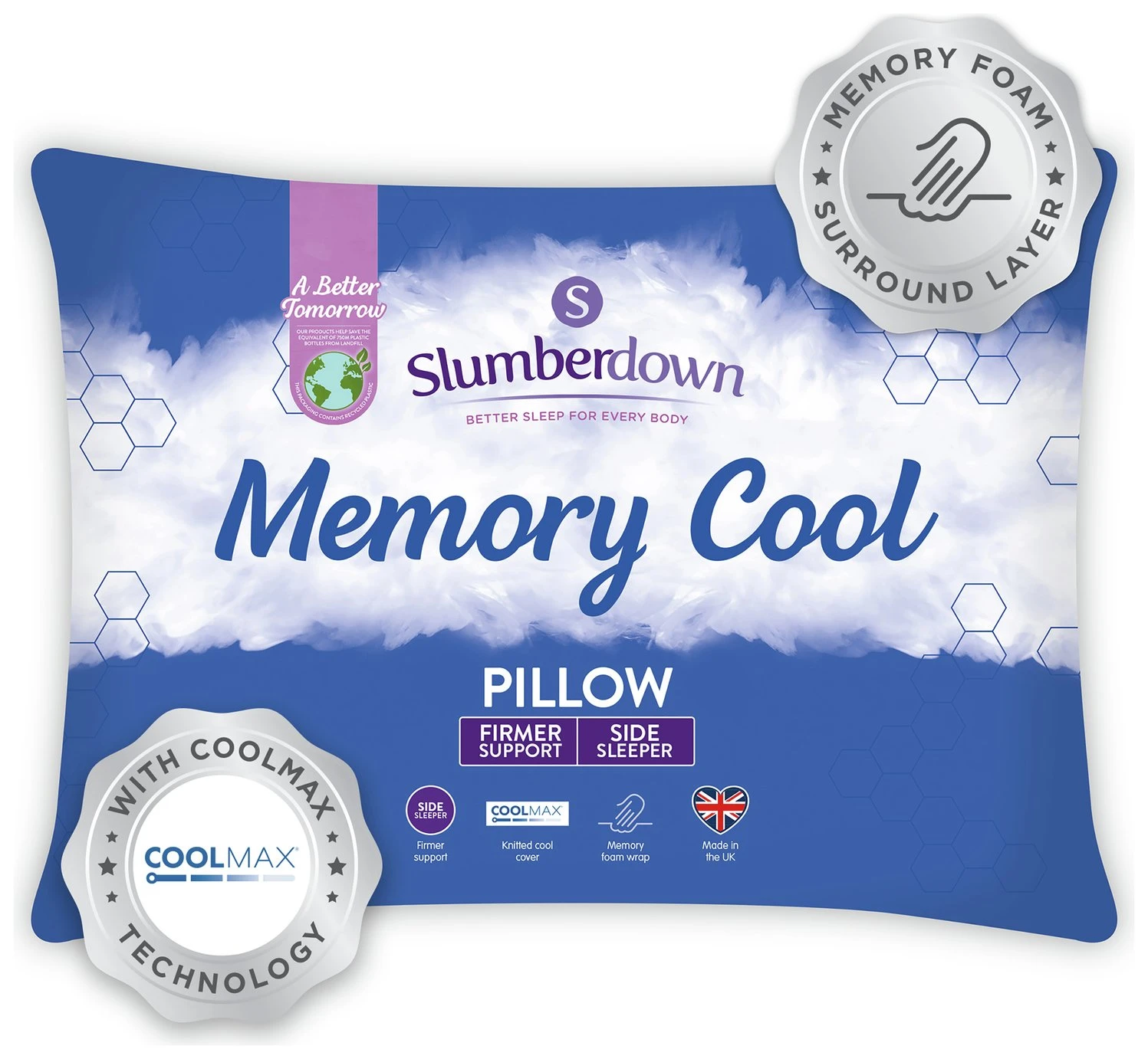 Slumberdown Cool Max Memory Support Firm Pillow 3 Slumberdown Cool Max Memory Support Firm Pillow