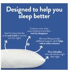 Slumberdown Cool Max Memory Support Firm Pillow 17 Slumberdown Cool Max Memory Support Firm Pillow -Bedding Promotion Store 4539481 R Z005A