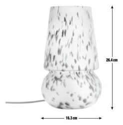 Habitat Rahnn Confetti Glass Table Lamp - Brown -Bedding Promotion Store 4637204 R Z017A