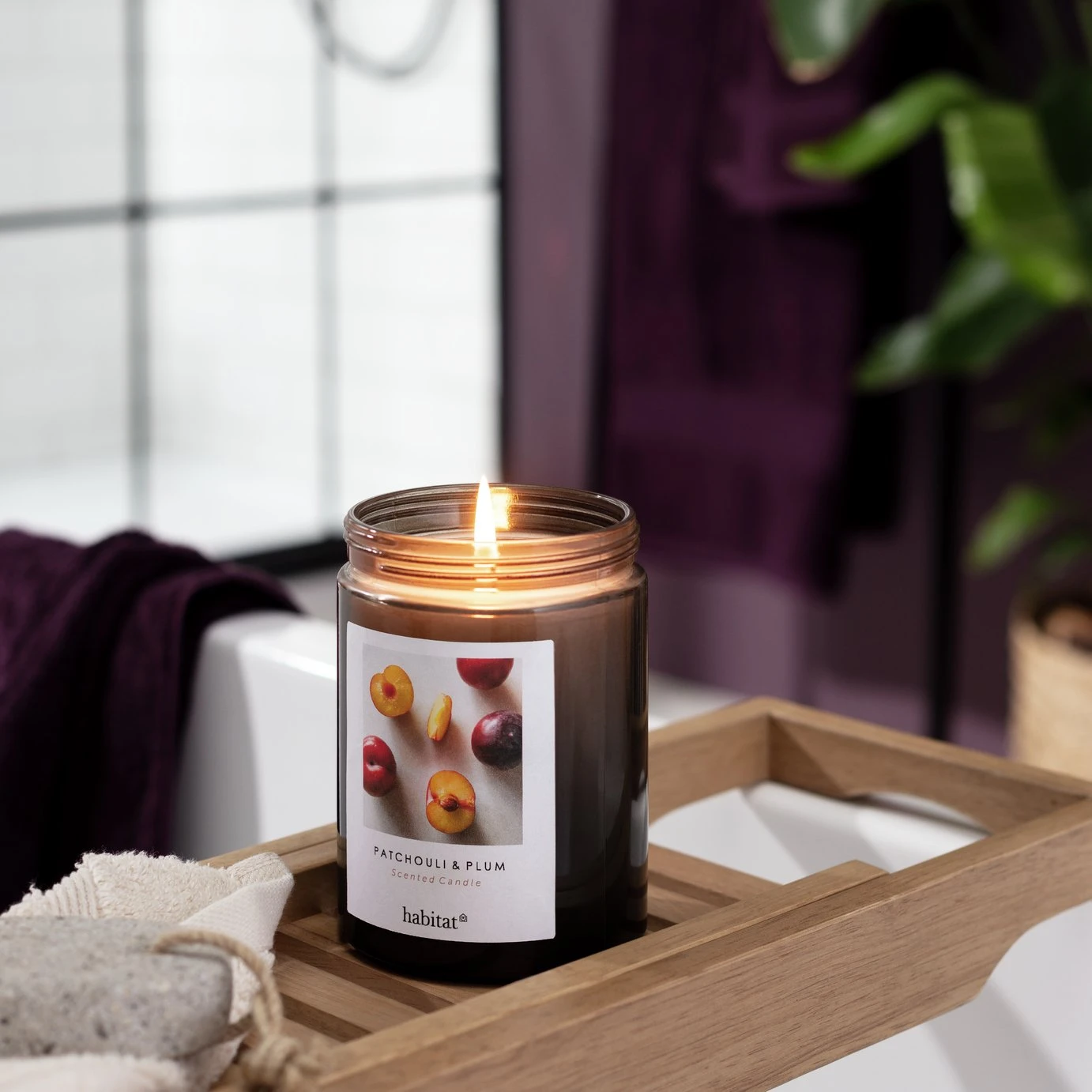 Habitat Scented Jar Candle - Patchouli & Plum 4 Habitat Scented Jar Candle - Patchouli & Plum - Image 2