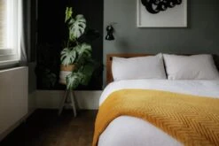 Dreamland Deluxe Velvet Mustard Heated Throw - Large -Bedding Promotion Store 4844994 R Z011A