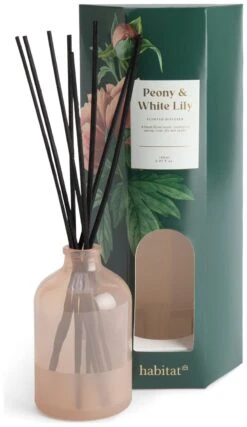 Habitat 150ml Scented Diffuser - Peony & White Lily -Bedding Promotion Store 4845096 R Z002A