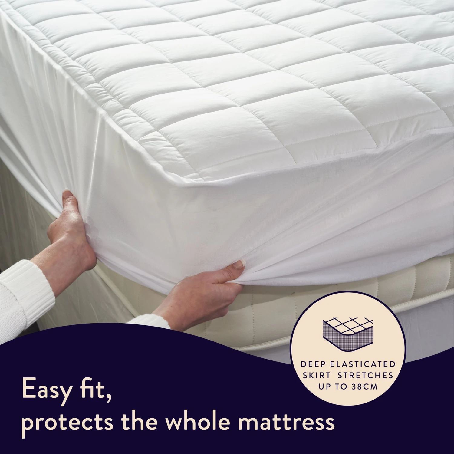 Dreamland Organic Cotton Warming Mattress Protector-Double 6 Dreamland Organic Cotton Warming Mattress Protector-Double - Image 5