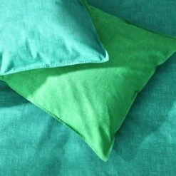 Habitat Emerald Cotton Textured Green Bedding Set - Single 11 Habitat Emerald Cotton Textured Green Bedding Set - Single -Bedding Promotion Store 4887432 R Z003A