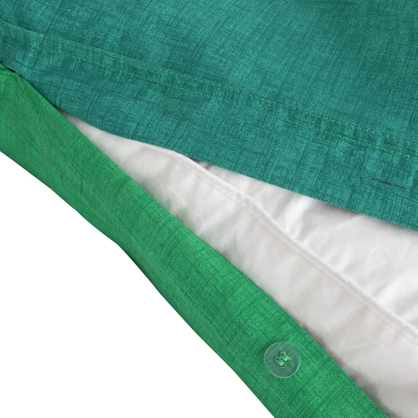 Habitat Emerald Cotton Textured Green Bedding Set - Single 7 Habitat Emerald Cotton Textured Green Bedding Set - Single - Image 5