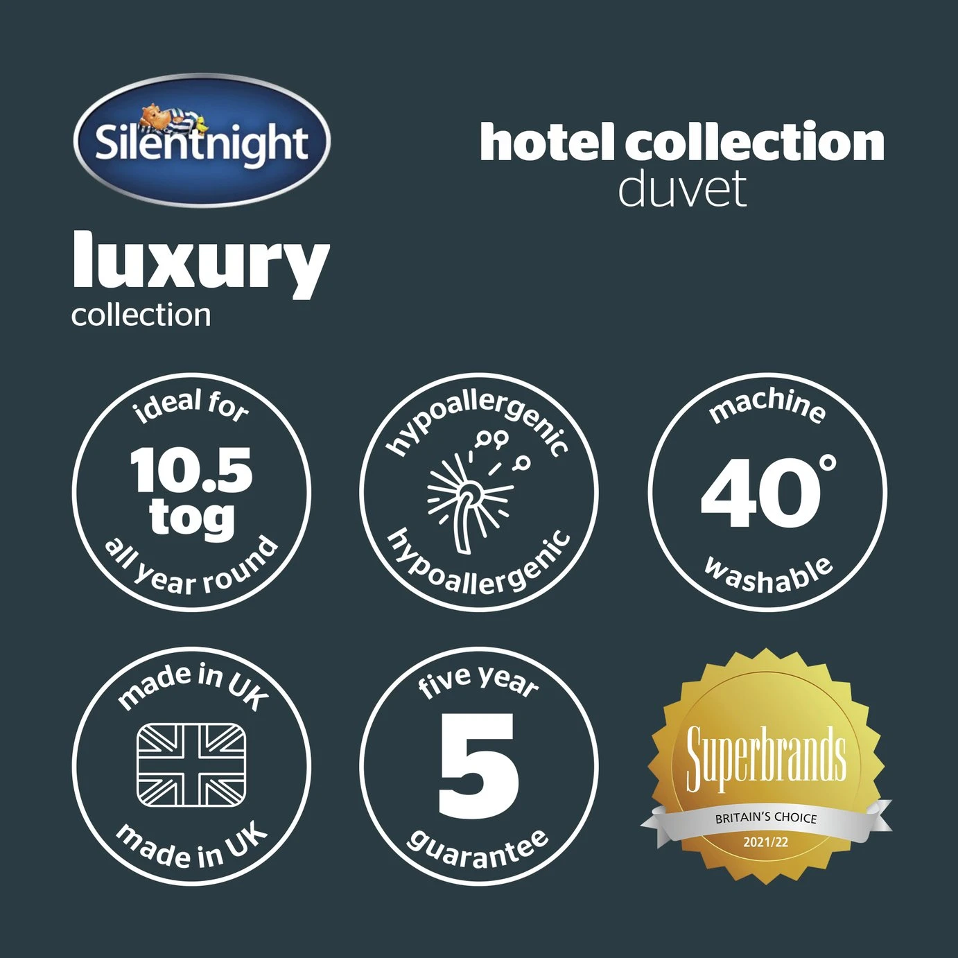 Silentnight Hotel Collection 10.5 Tog Duvet - Single 11 Silentnight Hotel Collection 10.5 Tog Duvet - Single - Image 9