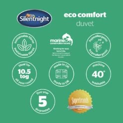 Silentnight Eco Comfort 10.5 Tog Duvet - Single 19 Silentnight Eco Comfort 10.5 Tog Duvet - Single -Bedding Promotion Store 5665299 R Z009A
