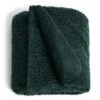 Habitat Faux Shearling Throw - Green - 125X150cm 1 Habitat Faux Shearling Throw - Green - 125X150cm -Bedding Promotion Store 5796261 R Z001A