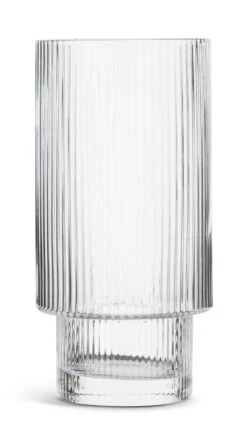 Habitat Ribbed Set Of 4 Hi Ball Glasses -Bedding Promotion Store 6222442 R Z002A