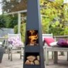 La Hacienda Malmo Steel Chiminea 1 La Hacienda Malmo Steel Chiminea -Bedding Promotion Store 6776259 R Z001A