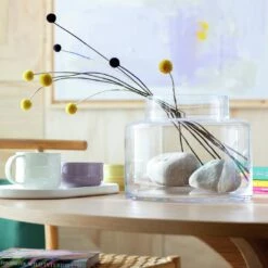 Habitat Glass Vase - Clear