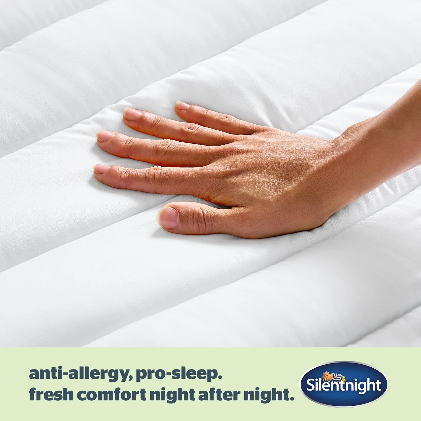 Silentnight Anti-Allergy Mattress Topper - Single 9 Silentnight Anti-Allergy Mattress Topper - Single - Image 7