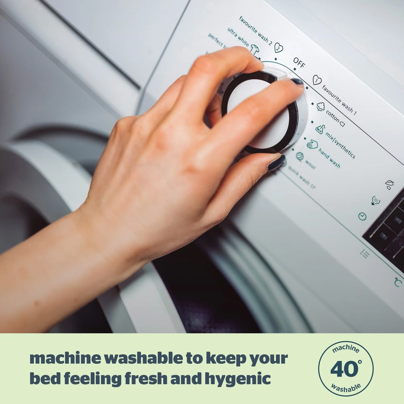 Silentnight Anti-Allergy Mattress Topper - Single 10 Silentnight Anti-Allergy Mattress Topper - Single - Image 8