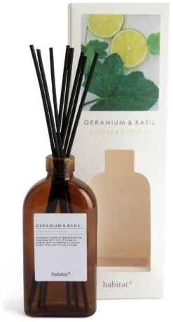 Habitat 150ml Scented Diffuser - Geranium & Basil -Bedding Promotion Store 7160149 R Z002A