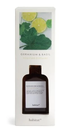 Habitat 150ml Scented Diffuser - Geranium & Basil -Bedding Promotion Store 7160149 R Z003A