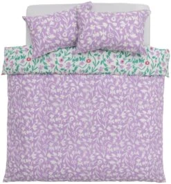 Habitat 180TC Floral Green & Pink Bedding Set - Single -Bedding Promotion Store 7161038 R Z004A