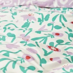Habitat 180TC Floral Green & Pink Bedding Set - Single -Bedding Promotion Store 7161038 R Z006A